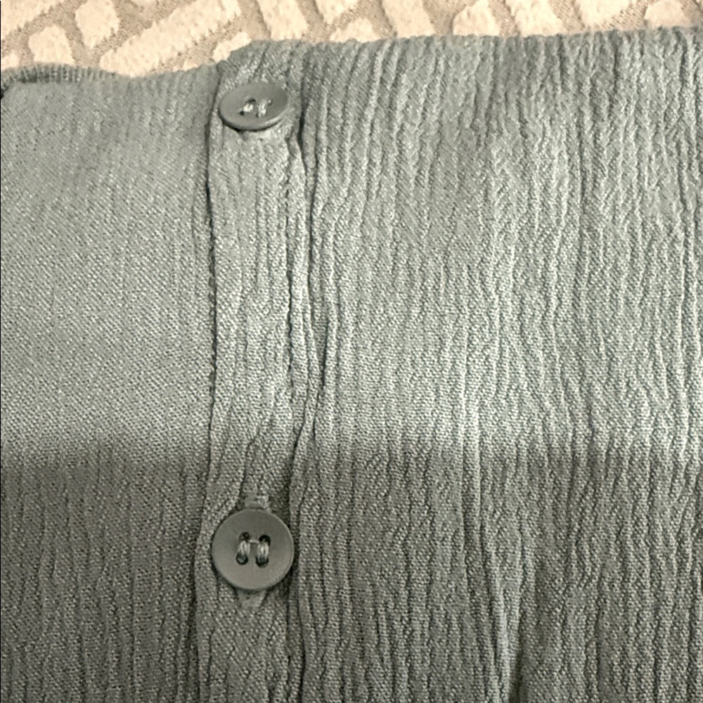 Frye Teal Button Front Dress size XS - Picture 6 of 7